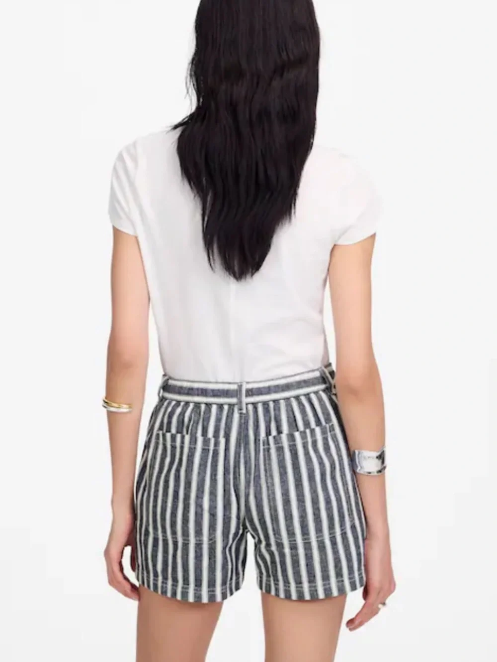 Madewell Pull-On Drawstring Shorts linen cotton nwot - Picture 4 of 11